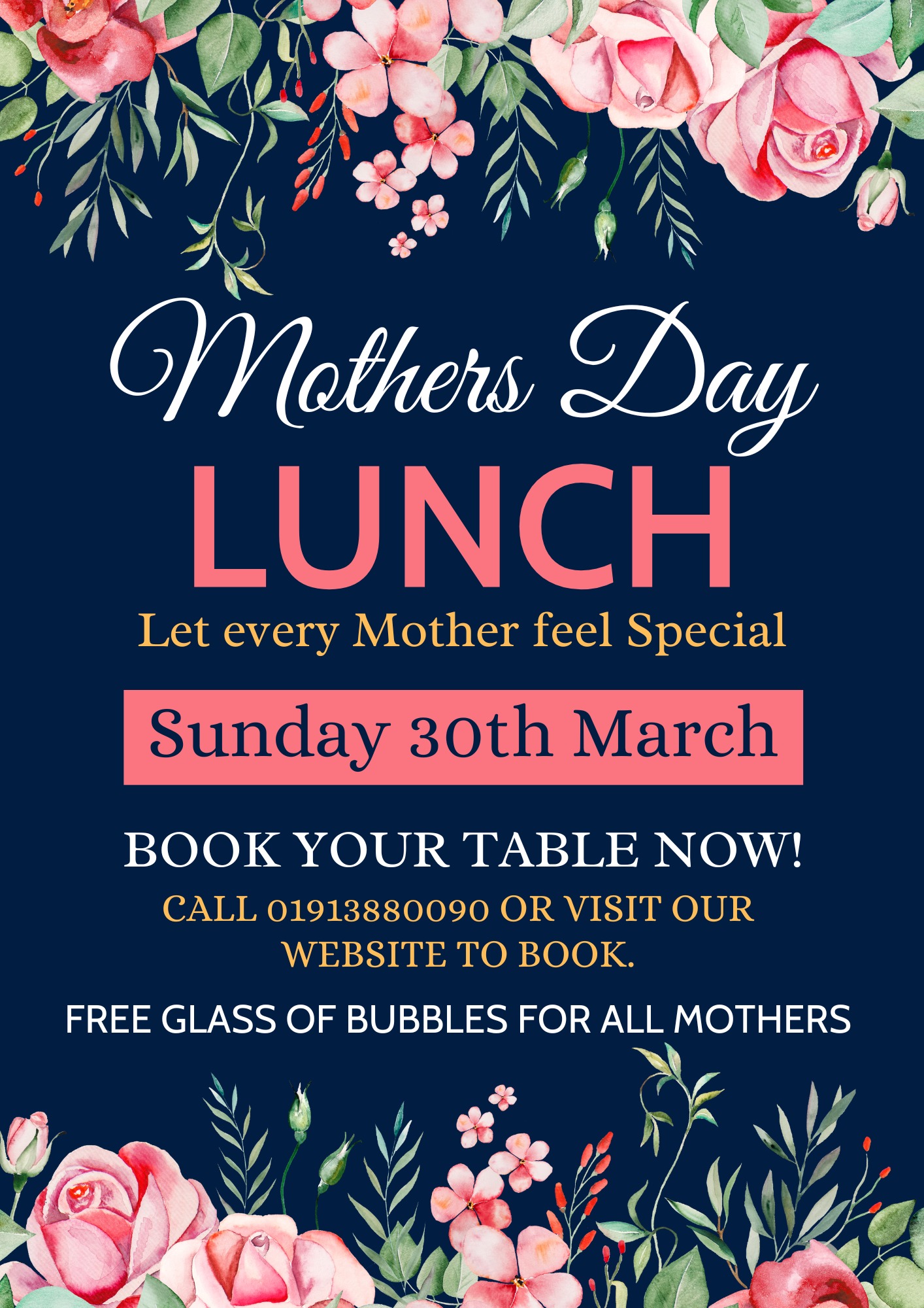 Mothers Day - Sunday, 30th March